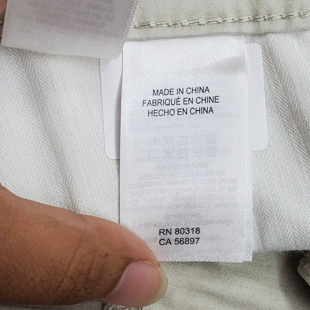 Lucky Brand Men Pants 32X30 Beige Chino Twill 410 Athletic Slim Button Zipper